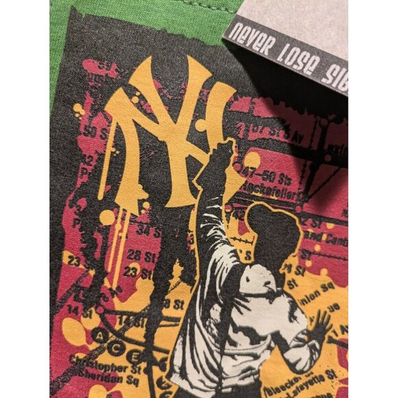 NEW YORK YANKEES MLB BASEBALL City Edition T-Shirt MENS Large NEW Majestic - Picture 3 of 7
